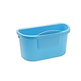 Mülleimer für Schlafzimmer, Küche, hängender kleiner Mülleimer U-förmiger Haken, PP-Material Anti-Drop-Aufbewahrungseimer passt unter Schreibtisch, Küche, Zuhause, Büro (Farbe: blau)