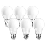 Lepro E27 LED Birne, 8 Watt 806 Lumen LED E27 Glühbirne , ersetzt 60W Lampe A60 Leuchtmittel E27, 2700 Kelvin Warmweiß LED Bulb, 6er Set, 180° Energiesparlamp