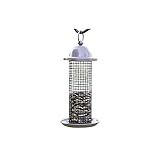 ZQYYUNDING Bird Feeder Classic Tube Traditionelles Metallhaus Courtyard Kabine Vogel-Feeder für draußen Hängende Dekoration Vogeltisch freistehend W