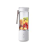 PPOIU 500ml Elektrischer Fruchtentsafter Glas Mini Hand Tragbarer Smoothie Maker Mixer Mixer USB Wiederaufladbar für zu H
