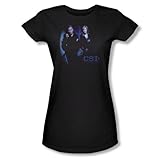 Cbs - CSI / am Tatort junge Frauen T-Shirt in Schwarz, Small, Black
