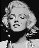 Malen Nach Zahlen Berühmte Marilyn Monroe Portrait Malen Nach Zahlen DIY Digital Leinwand Malerei Home Decor Wandkunst Im Schlafzimmer 40X50Cm Geschenk