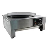 Aohuada Crepemaker, Premium Crepes Maker mit Ø 400 mm 3000 W antihaft Crepesplatte Crepes Platte, Crepes Maschine, hauchdünne Crepes, Zubehör, Crepeseisen, Pfannkuchen M