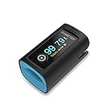 ViATOM Blutsauerstoffsättigungsmonitor mit Alarm, Batterien, Tragetasche & Umhängeband für Wellness-Geb