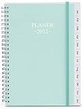 2022 Tagebuch, A5 Wochenplaner mit Monatsregistern, Gesäßtasche, elastischer Verschluss, flexibler Einband, Doppeldrahtbindung, einfache Organisation des täglichen Lebens, 14,8×21cm, Krick