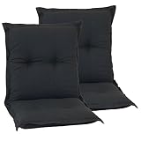 beo Niedriglehner AU91 New York NL Luxus-Saumauflageangenehmer Sitzkomfort Niederlehner, Circa 100 x 52 cm, 7 cm Dick, 2-er Pack,
