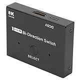 HDMI-Switch, HDMI-Zwei-Wege-Switch HD-Multimedia-Schnittstelle Bidirektionaler Splitter-Unterstützung 8K bei 60Hz 4K bei 120H