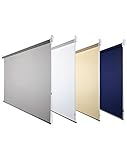 Fensterdecor Fertig Sichtschutz-Rollo, Tageslicht-Rollo mit praktischem Seitenzug für stufenloses Verstellen, Blickschutz-Rollo in Grau, lichtdurchlässig und Blickdicht, 90 x 180