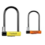 Kryptonite New York Lock Standard (10x20cm) Fahrradschloss, Yellow, 10 x 20 cm & Evolution Standard (10x22,9cm)