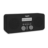 TechniSat VIOLA 2 S - tragbares DAB Radio (DAB+, UKW, Wecker, Stereo Lautsprecher, Kopfhöreranschluss, Aux-In, zweizeiliges Display, Tastensteuerung, 4 Watt RMS) schw