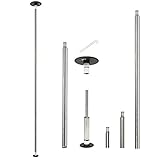 LUPIT POLE Classic - Professionelle Poledance Stange für Zuhause aus hochwertigem Edelstahl und Montage ohne Bohren | Neueste Generation 2020 | 42 mm Durchmesser | Spinning