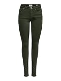 ONLY Damen ONLBLUSH MID SK COL NOOS Skinny Jeans, Grün (Forest Night Forest Night), 34/L32 (Herstellergröße: XS)