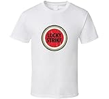 Lucky Tee Strike Cigarettes Tobacco Smoke Vintage Men's T-Shirts Gift New Men White M