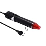 mofa Mini Heißluftpistole Elektrische 150W Mini Shrink Heat Tool Embossing Heat Tool Mini Heißluftfön DIY Werkzeug (Schwarz, rot)