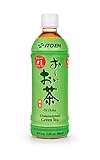 ITO EN grüner Tee, ungesüßt, aus ganzen ausgelesenen Teeblättern, fertig gekochter Tee in praktischer Flasche, vegan und glutenfrei (1 x 500 ml)