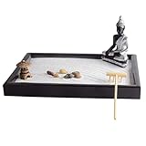 Amagogo Buddha Statue Sandtablett Zen Meditation Dekor Set für Entspannung