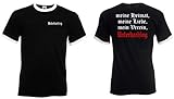 Herren Retro T-Shirt Unterhaching Ultras Meine Heimat Schwarz L