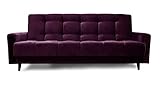 Rot Sofa Nancy BIS Polstersofa Dreisitzer 195x116 cm Couch Schlafsofa W