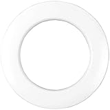 Bestlivings 20 Weiße Gardinenösen (inkl. Schablone) für 40 mm Stoffloch, verwendbar für alle Stoffstärken Schlagösen Kunststoffösen Ösenset Rundösen Vorhangring