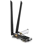 CSL - 3000 Mbit WLAN Netzwerkkarte + Bluetooth 5.1-2,4 Ghz und 5 Ghz für PCIe Express – 2 Externe 5dbi Antennen – WiFi Adapter – 2x2 MU-MIMO - kompatibel mit Windows 10