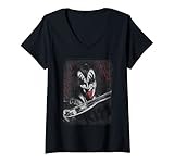 Damen KISS - Gene Simmons Zunge T-Shirt mit V