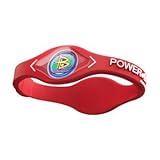 PowerBalance Silicone Wristband Power Balance Armband Red-White M