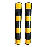 Auto-parkschützer Warnschaum-stoßfänger-garage Wandschutz 80 Cm Runde Reflektierende Gummi-eckschutz-ecke Anti-collision-streifen Edortektor Verkehrszeichen Parkp(Size:800*100*12MM,Color:Gelb Schwarz)