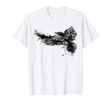 Rabe TShirt Krähe Raabe T-shirt Damen Herren Shirt schwarz T-S