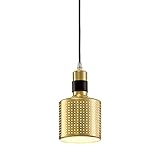 LZLYER Kronleuchter Decke Light Pendelleuchte Lampe Nordic Modern Single Head Stilvolle Goldeneiserne Besprechungsraum Schlafzimmer Nachtkorridor Gang Creative/Warmes L