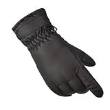 KGDUYH Hohe Qualität Neue Männer und Damenski Snowboardhandschuhe Schneemobil Motorrad Reiten Winterhandschuh Winddichte wasserdichte Schnee Handschuhe für Lauf-Wander-Ski (Color : Black, Size : S)