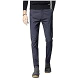 NP Herbst und Winter Casual Pants Herren Slim Chinos Hosen Graue Hose M