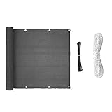 ShuYing 1 stück Balkon Gartenzaun Abdeckung Balkon Datenschutz Bildschirm Nähen Schnalle Brise mit Krawatten Hof Terrasse Garten Wind Sunshade Netto T