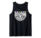 Rugby 6 Nationen England Frankreich Wales Schottland Italien Irland Tank Top