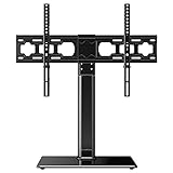 ATUMTEK TV Standfuss TV Ständer Schwenkbar für 37-65 Zoll LCD LED OLED Plasma Flach & Curved Fernseher bis zu 88 lb