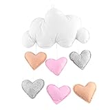 LUOEM Kinderzimmer Dekoration Wolken Regentropfen Hängende Deko Babyparty