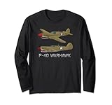 P-40 Warhawk Amerikanisches WW2 Kampfflugzeug Diagramm Lang