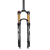 LIZHOUMIL Fahrrad Federgabel, 26/27,5/29 Zoll Fahrrad Vordergabel, Tapered Steerer und Straight Steerer Vordergabel, Fahrradzubehör Schulterkontrolle für gerade Rohre 29 Z