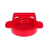 QiHaoHeji Hamburger Press Patty Maker Form Hamburger Fleischpresse zum Herstellen von MAHLLOAF-Formdruck-Manual-Backwerkzeug (Farbe : Red, Size : 11x6.5cm)