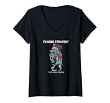 Damen Trading strategy is not a magic formula T-Shirt mit V