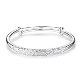 Canarea Armband für Damen Silber 925 vergoldet Retro Skulptur Stil Mode Phönix Armreif für Mädchen Frauen Einstellb