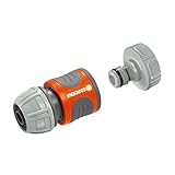 Gardena Pumpen-Anschlusssatz: Schlauchkupplung zum schnellen Anschluss von 13 mm (1/2 Zoll)-Schläuchen an Pumpen mit 33,3 mm (G 1 Zoll)-Außengewinde (1752-20)