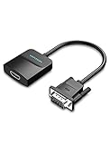 VGA auf HDMI VENTION 1080P Adapter HDTV D-Sub (Computer Laptop) zu HDMI (TV Display Projector) Converter with Audio Transmission USB Cable for Computer DVD Player Projector Player 0.15