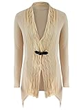 SLYZ Europäische Und Amerikanische Damen Herbst- Und Wintermode Geknöpft Unregelmäßige Strickjacke Schlanke Langärmelige Gestrickte Damenjack