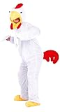 infactory Ganzkörperkostüm Tier: Halloween- & Faschings-Kostüm Verrücktes Hühnchen (Ganzkörper Kostüme Tiere)