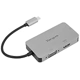 Targus ACA961USZ USB-C-Video-Adapter mit 4K HDMI/DVI/VGA, G