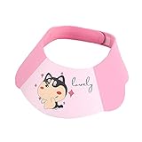 BOENTA Kinder Duschhaube Baby Duschhaube Haar Waschen Schild Für Kinder Kinder Duschen Kappe Baby Dusche Kopf Shampoo Kappe Kleinkind Dusche Kappe pink