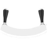 Profi - Wiegemesser einschneidig Serie 'Professional' von Pinti Inox, 26 cm, Schw