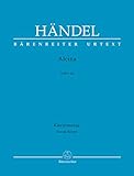 Alcina HWV34 -Oper in drei Akten-. BÄRENREITER URTEXT. Klavierauszug vokal, Urtextausgab