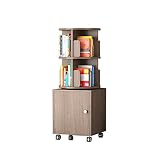 Bücherregal Bücherregal Massivholzbodenregal Universalrad beweglich Bücherregal Einfaches Bild Buch Regal Wohnzimmer Schlafzimmer Nachttischregal Kleines Bücherregal Xuan - worth having