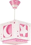 Dalber 63232S Hängeleuchte Rosafarbener Mond Kinderzimmer Lampe L